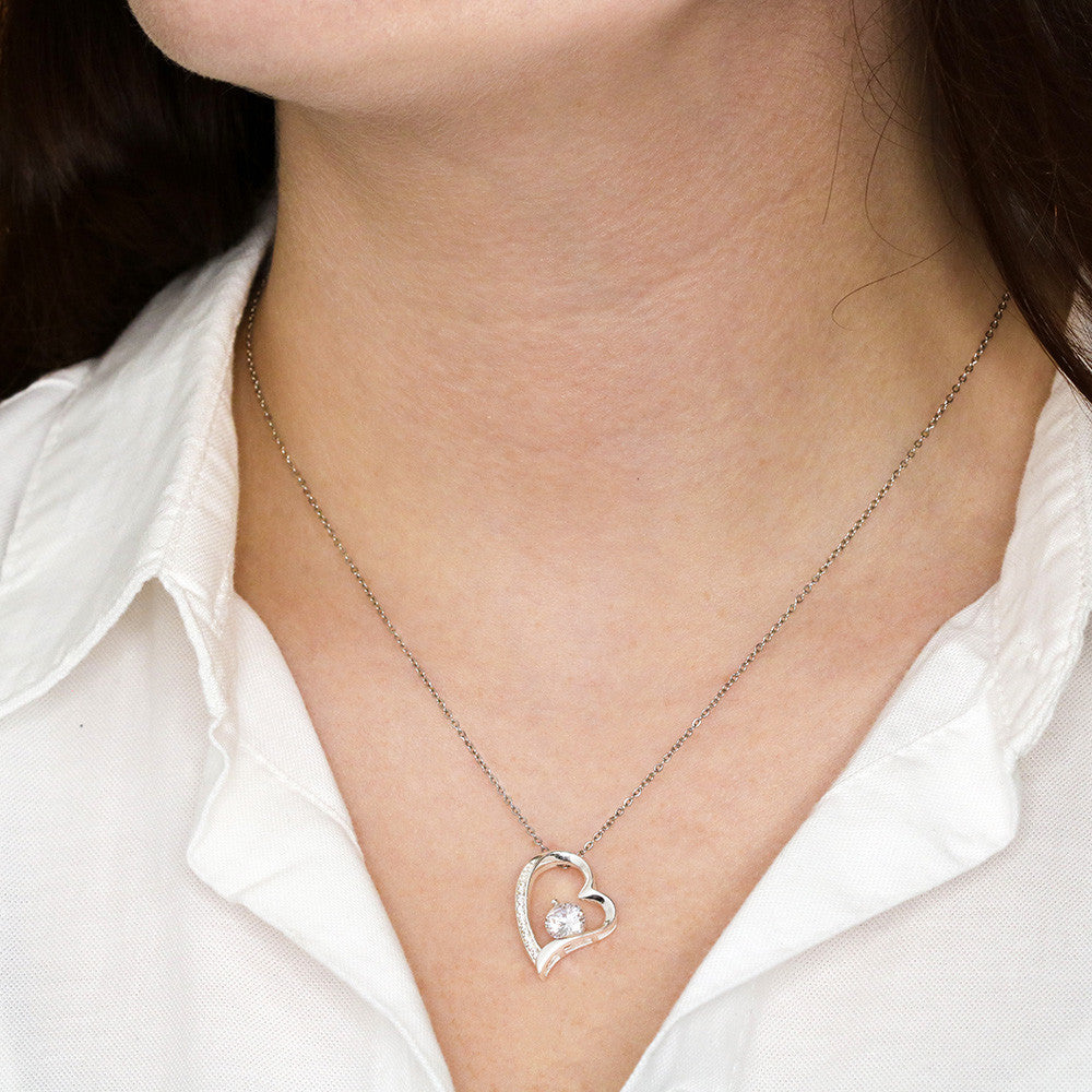 To My Wife Forever Love Necklace from Husband, Meaningful Gift for Soulmate, Partner. The Unique Present for Birthday, Wedding Anniversary, X-mas or any Special Occasion.