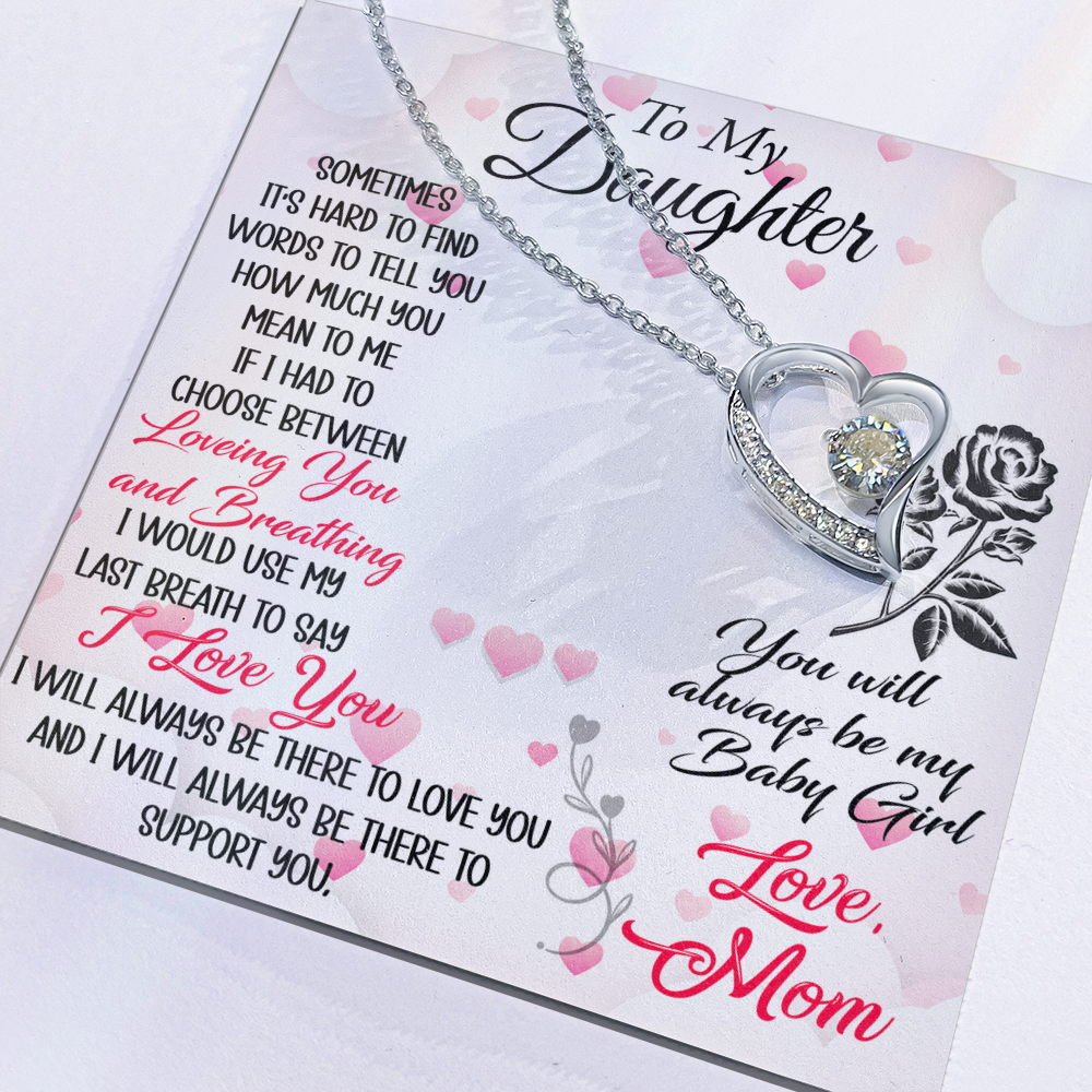 To My Mother in Law Forever Love Heart Necklace - Luxury Family Matching Gift from Daughter in Law for Birthday, Christmas, or any Special Occasion