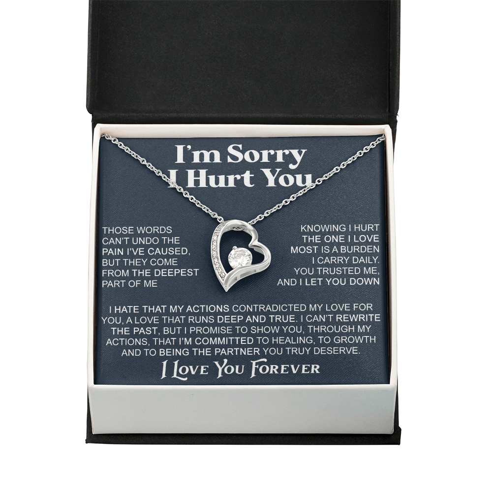 Apology Gift For Her - Forever Love Necklace - I'm Sorry I Hurt You