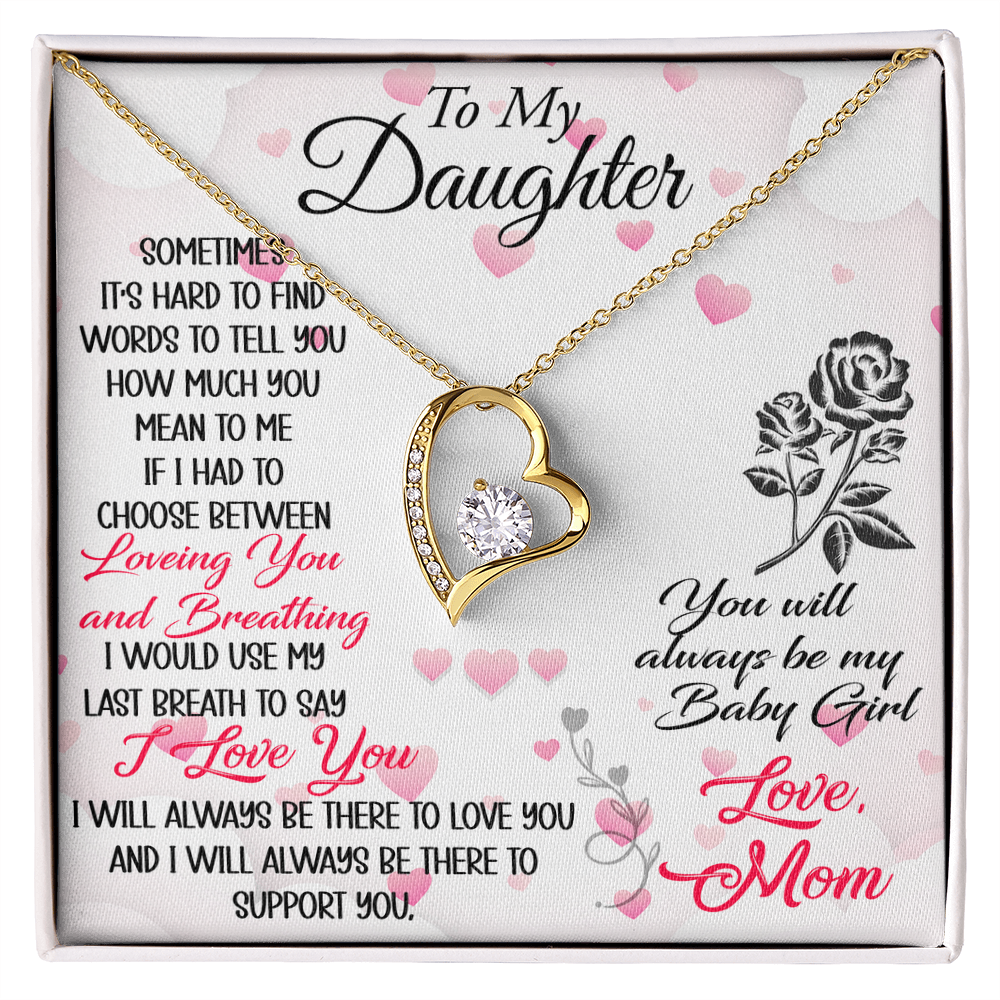To My Mother in Law Forever Love Heart Necklace - Luxury Family Matching Gift from Daughter in Law for Birthday, Christmas, or any Special Occasion