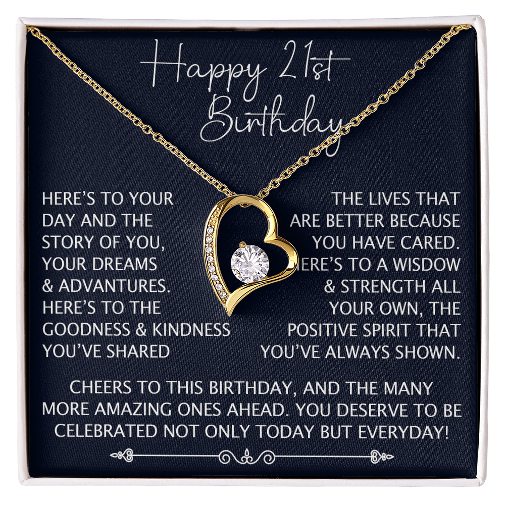Happy Birthday to Your Daughter, Unique Forever Love Necklace Family Member Gift for Birthday Wedding Graduation Christmas