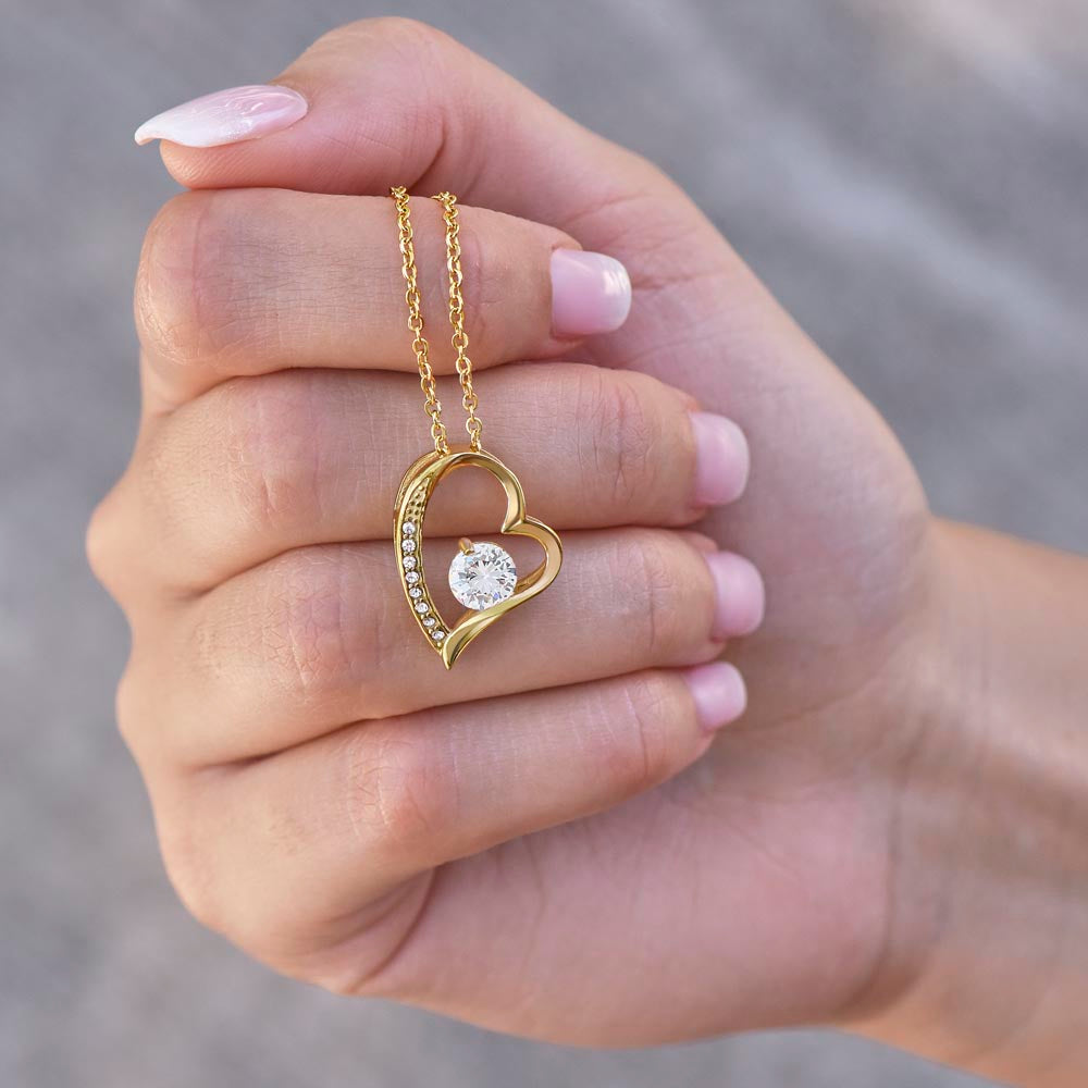 To My Wife Forever Love Necklace - Heartfelt Jewelry for Wife, Anniversary or Birthday Gift, Love Necklace