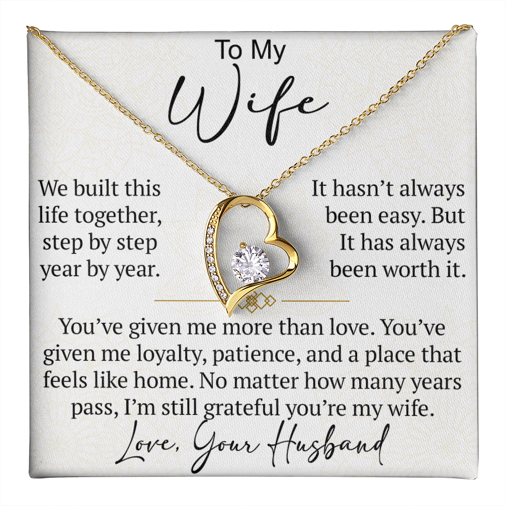 Forever Love Necklace Gift for Wife from Husband, To My Soulmate Wedding Anniversary Gift, Surprise Your Lover Gift on Special Occasions