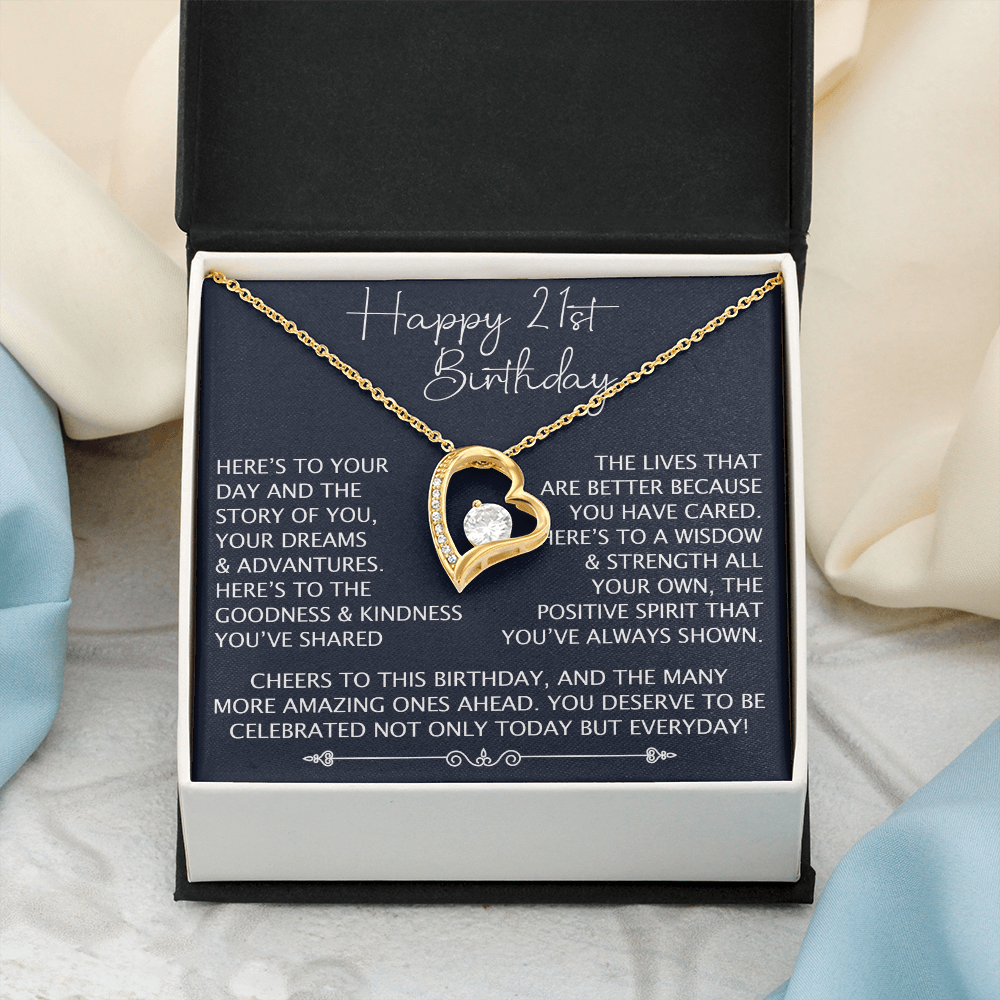 Happy Birthday to Your Daughter, Unique Forever Love Necklace Family Member Gift for Birthday Wedding Graduation Christmas