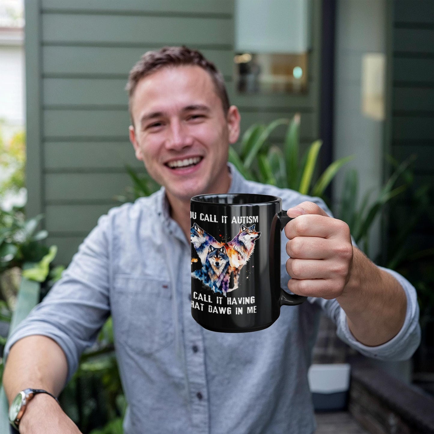 Wolf Lover Coffee Mug You Call It Autism I Call It Having That Alpha In Me Gift (134897671264)