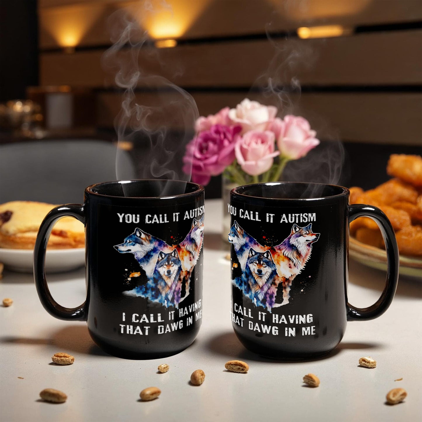 Wolf Lover Coffee Mug You Call It Autism I Call It Having That Alpha In Me Gift (134897671264)