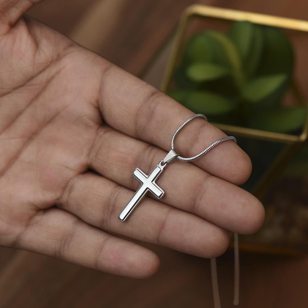 To My Man Romantic Cross Necklace Surprise Gift For Husband Sentimental Presents (133935235608)