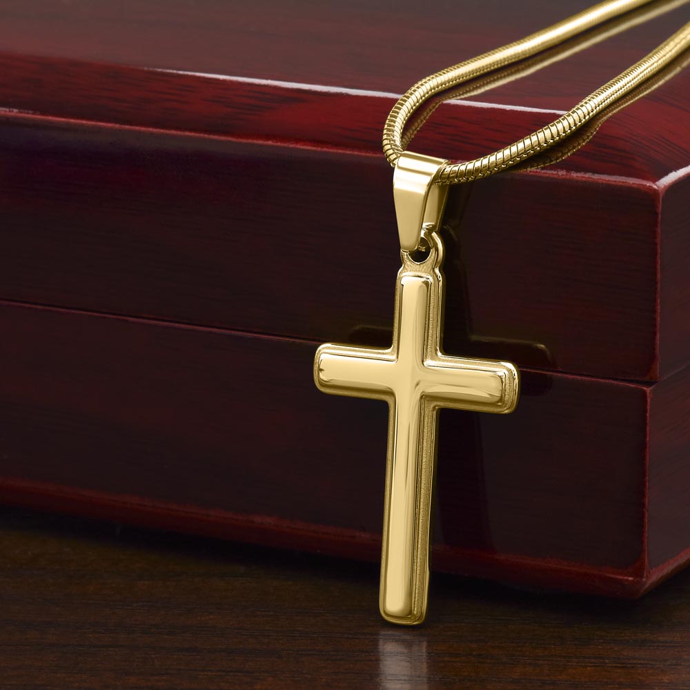 To My Man Romantic Cross Necklace Surprise Gift For Husband Sentimental Presents (133935235608)