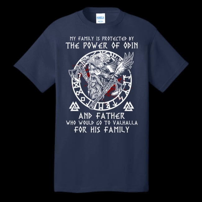 Norse Mythology Odin Protected & Valhalla Nordic Viking Thor The Nordic Thor as a Viking T-Shirt