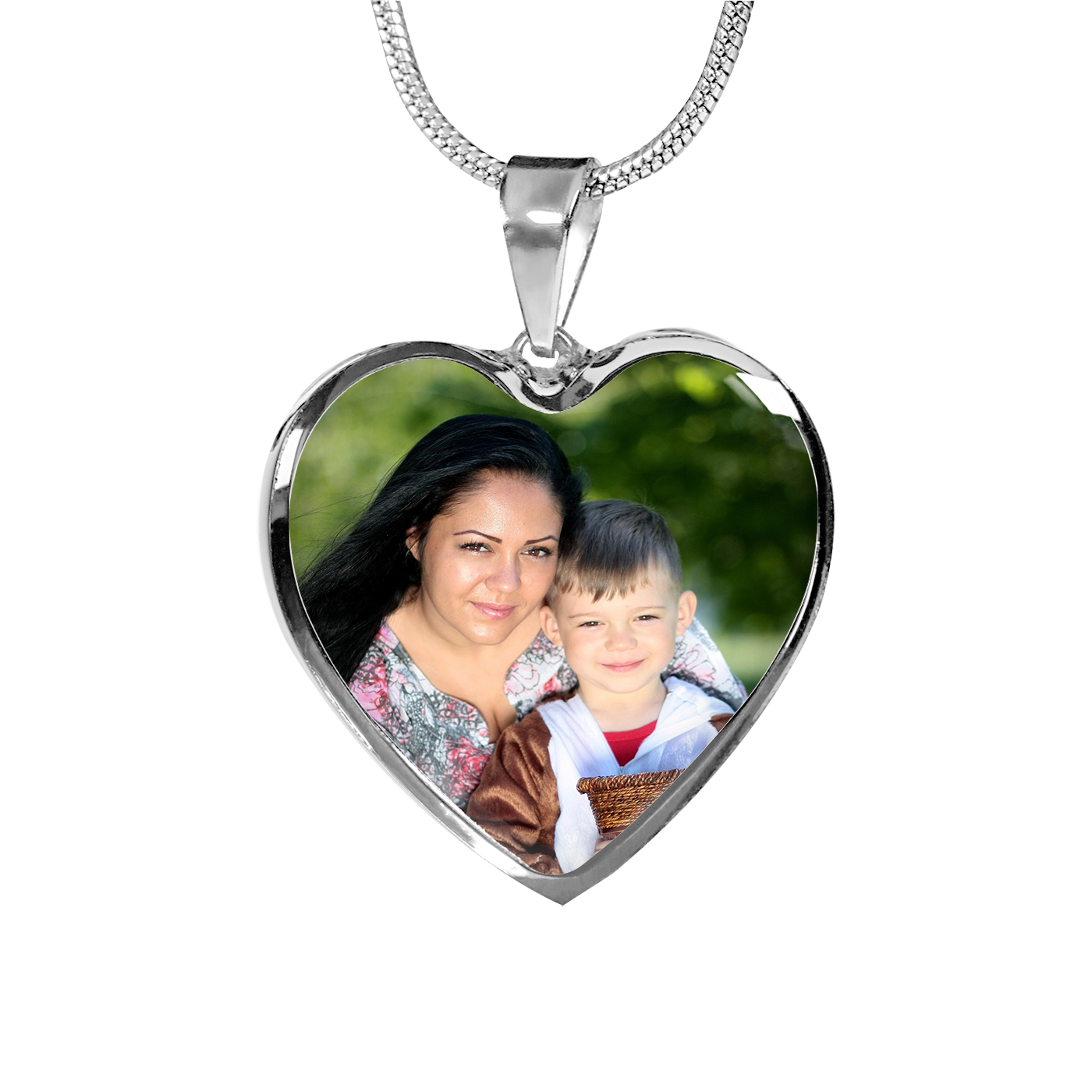 Personalized Your Custom Photo Heart Pendant Necklace Gift For Loved Memories