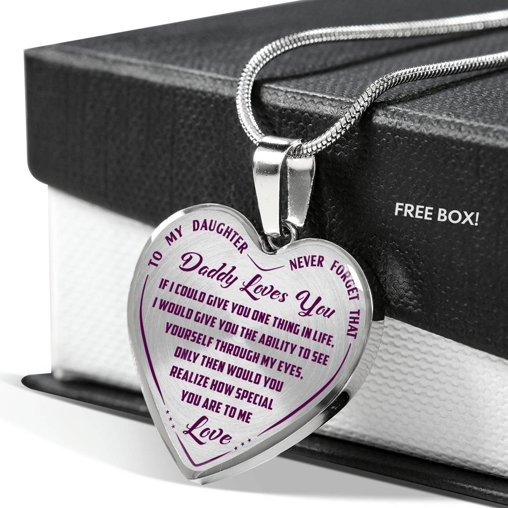 Great Dad to Daughter Gift Ideas -Never Forget That How Much I Love You Luxury Novelty Necklace and Bangle - Birthday Gift From Father