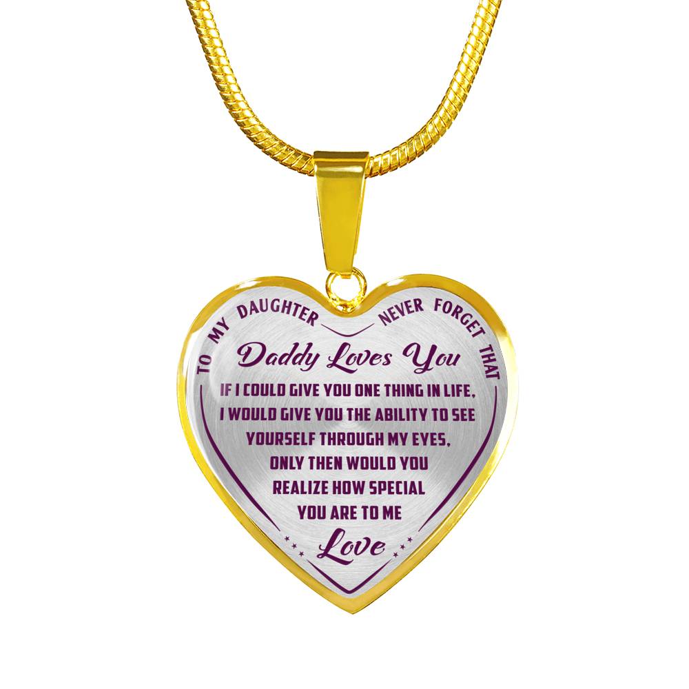 Great Dad to Daughter Gift Ideas -Never Forget That How Much I Love You Luxury Novelty Necklace and Bangle - Birthday Gift From Father
