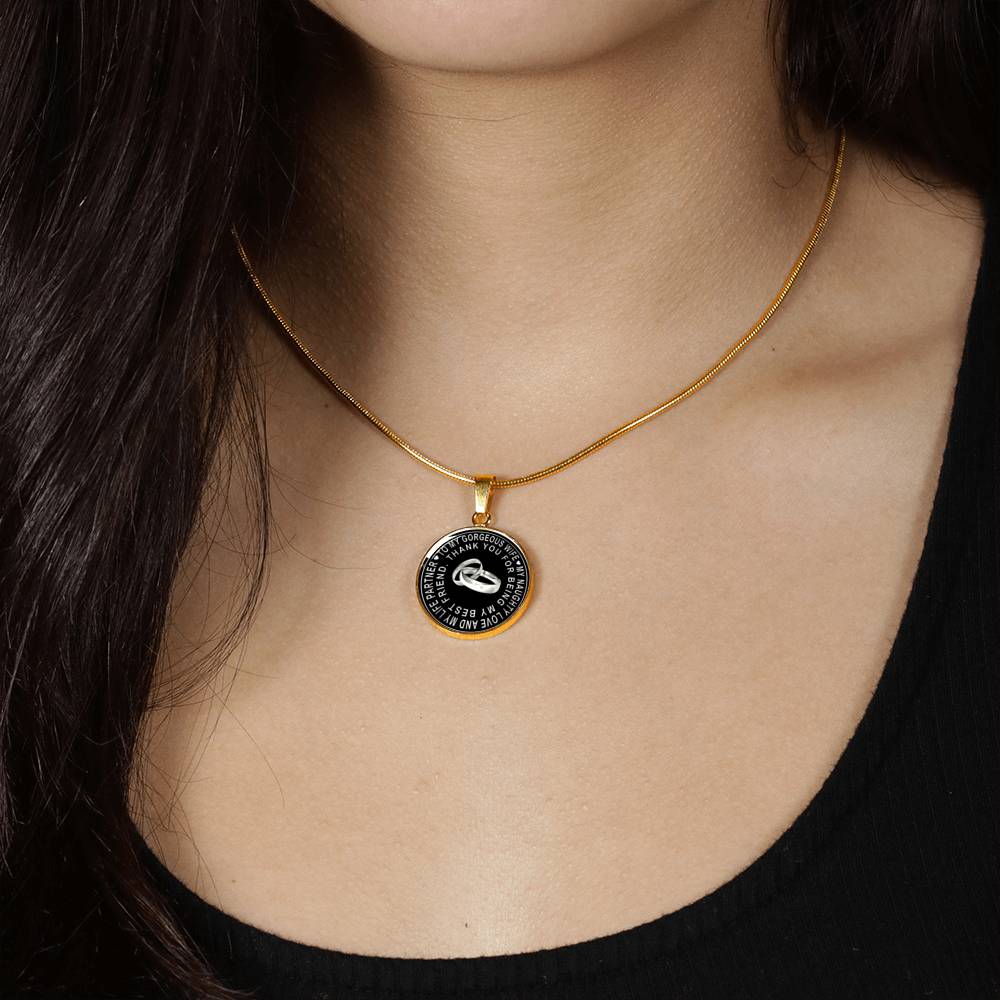 Valentine Gift Ideas Love Wife Present from Husband - My Naughty Love And My Life Partner Thank You For Being My Best friend - Luxury Necklace Bangle Gift
