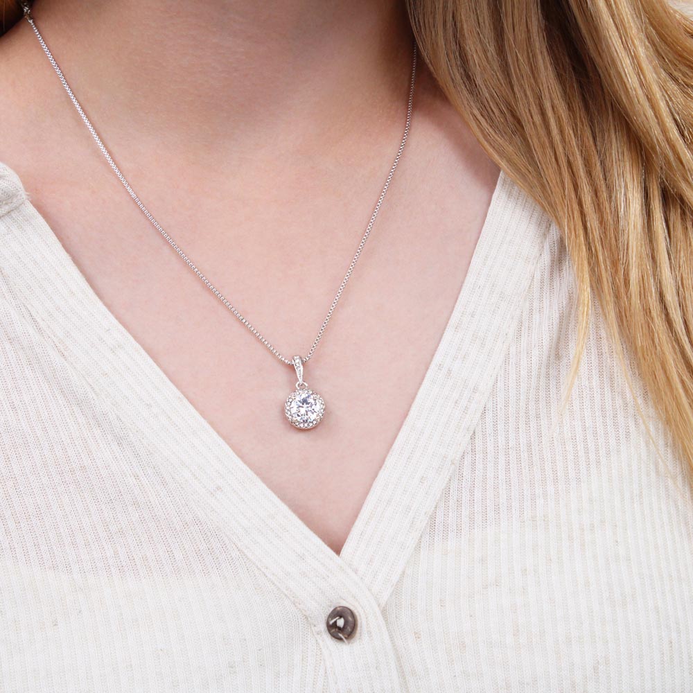 To My Soulmate Love Gift - Amazing Eternal Hope Necklace For Valentine, Upcoming Birthday or Special Occasion