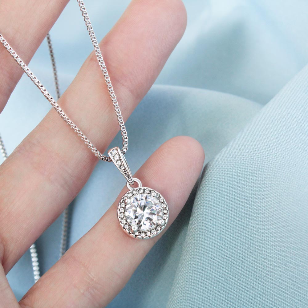 To My Soulmate Love Gift - Amazing Eternal Hope Necklace For Valentine, Upcoming Birthday or Special Occasion