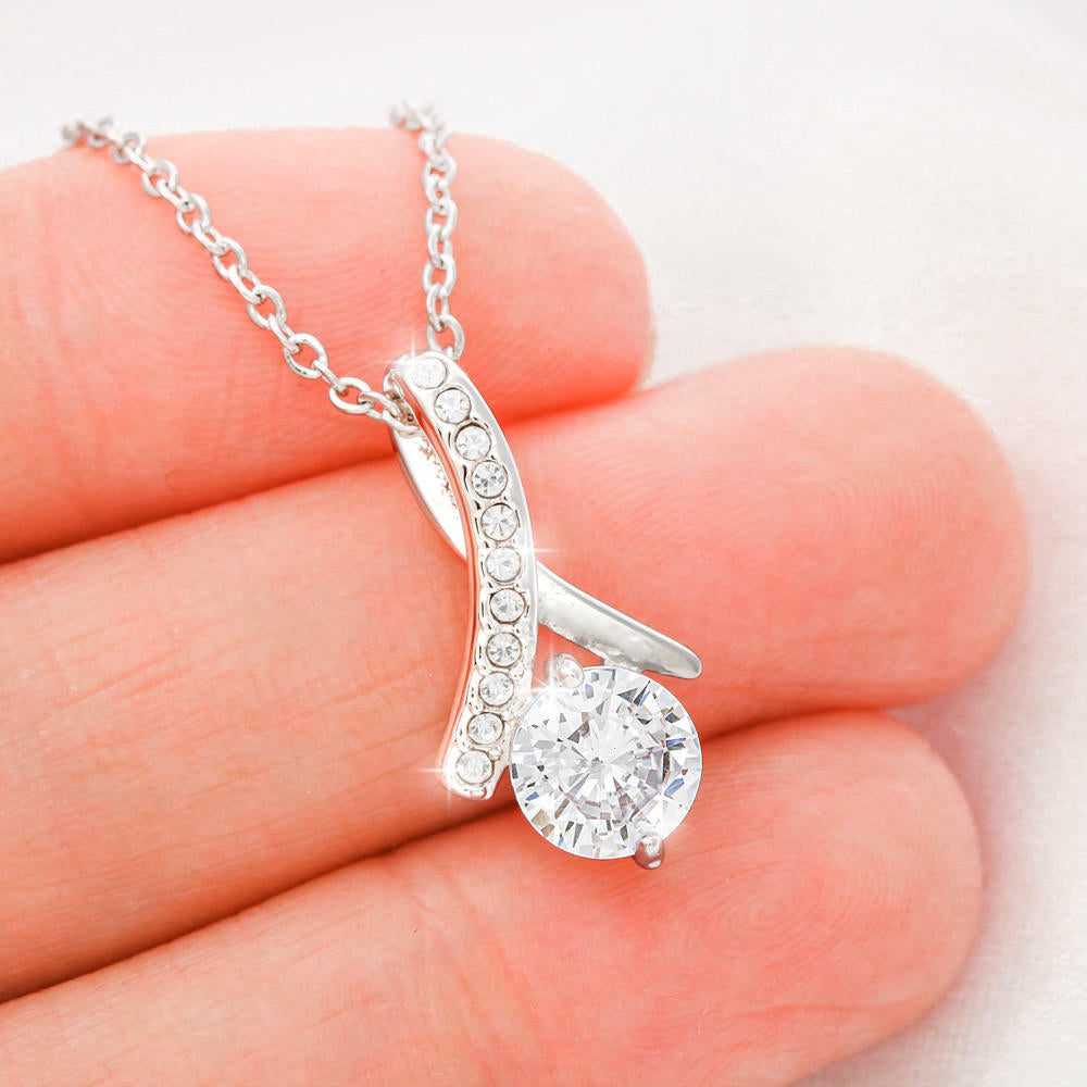 Gift for Step Daughter Alluring Beauty Necklace Gift for Bonus Daughter's Birthday, Anniversary Presents